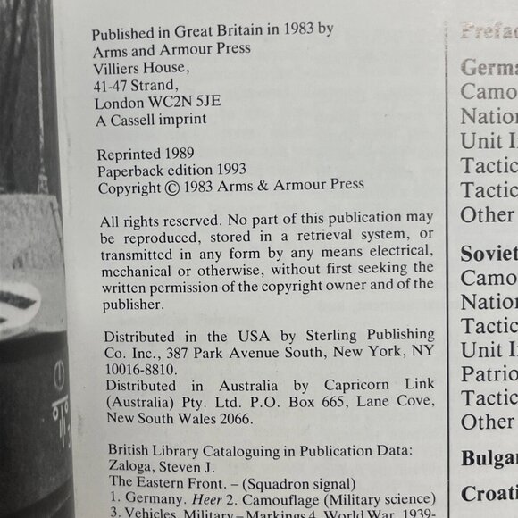 The Eastern Front Armour Camouflage and Markings 1941 to 1945 Paperback - Picture 3 of 11
